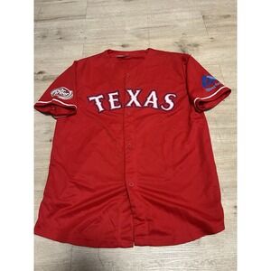 YU DARVISH TEXAS RANGERS Jersey XL Extra Large‎ Match Up Promotion Button Up MLB